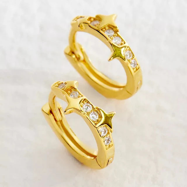 Galaxy Huggie Hoops