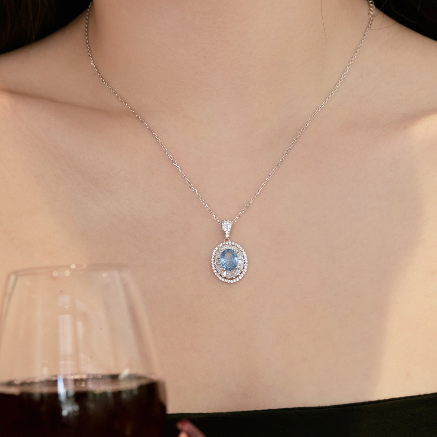 Ocean pendant necklace