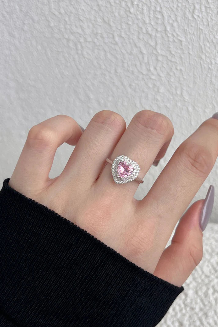 Heart Pink Promise Ring