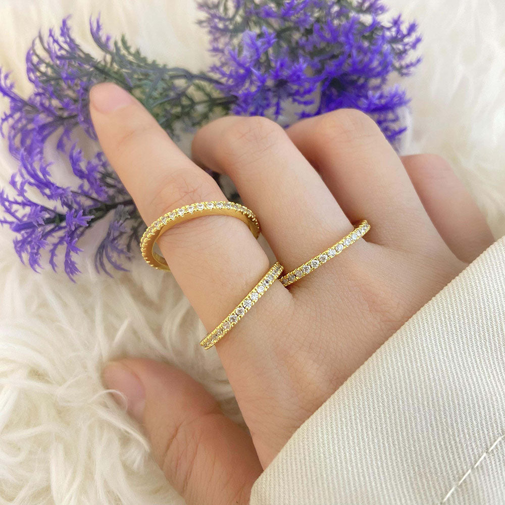 Golden Leaf zircon Band