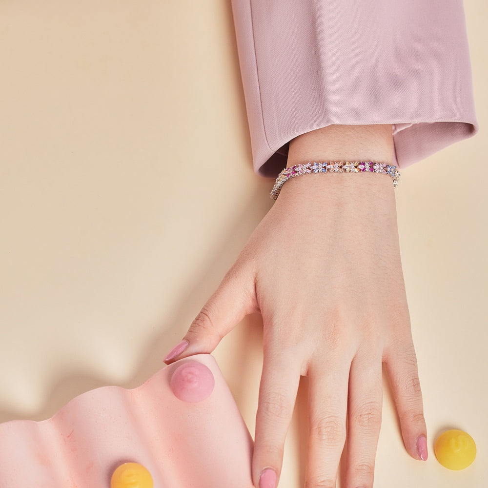 Multicolor Floral Bracelet