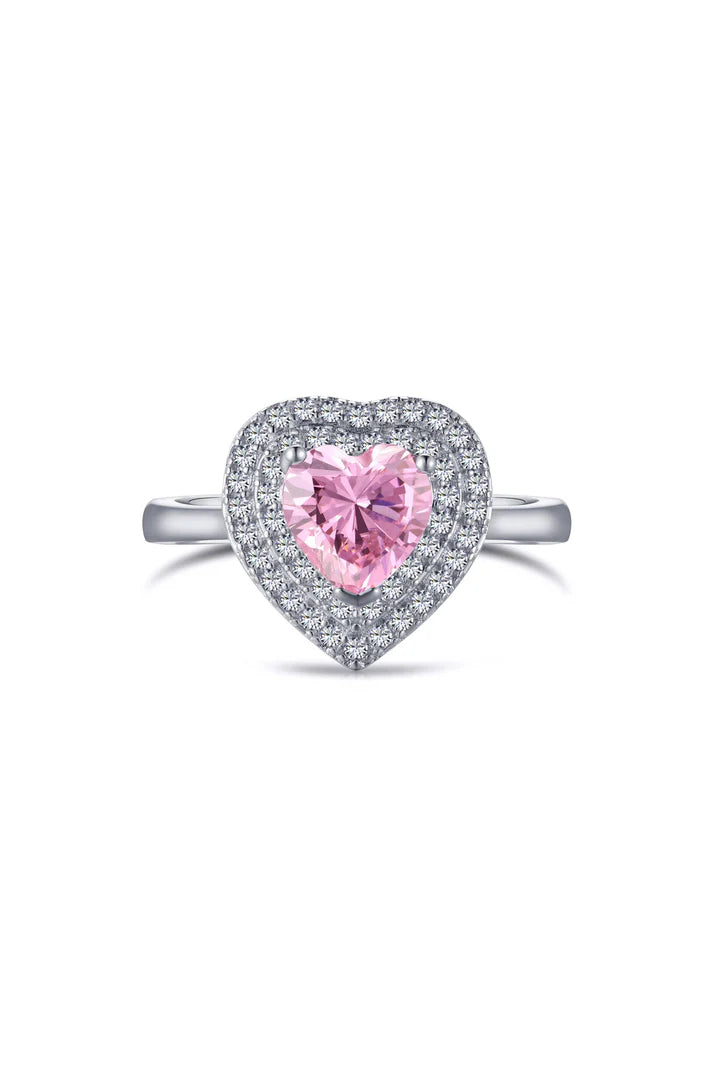 Heart Pink Promise Ring