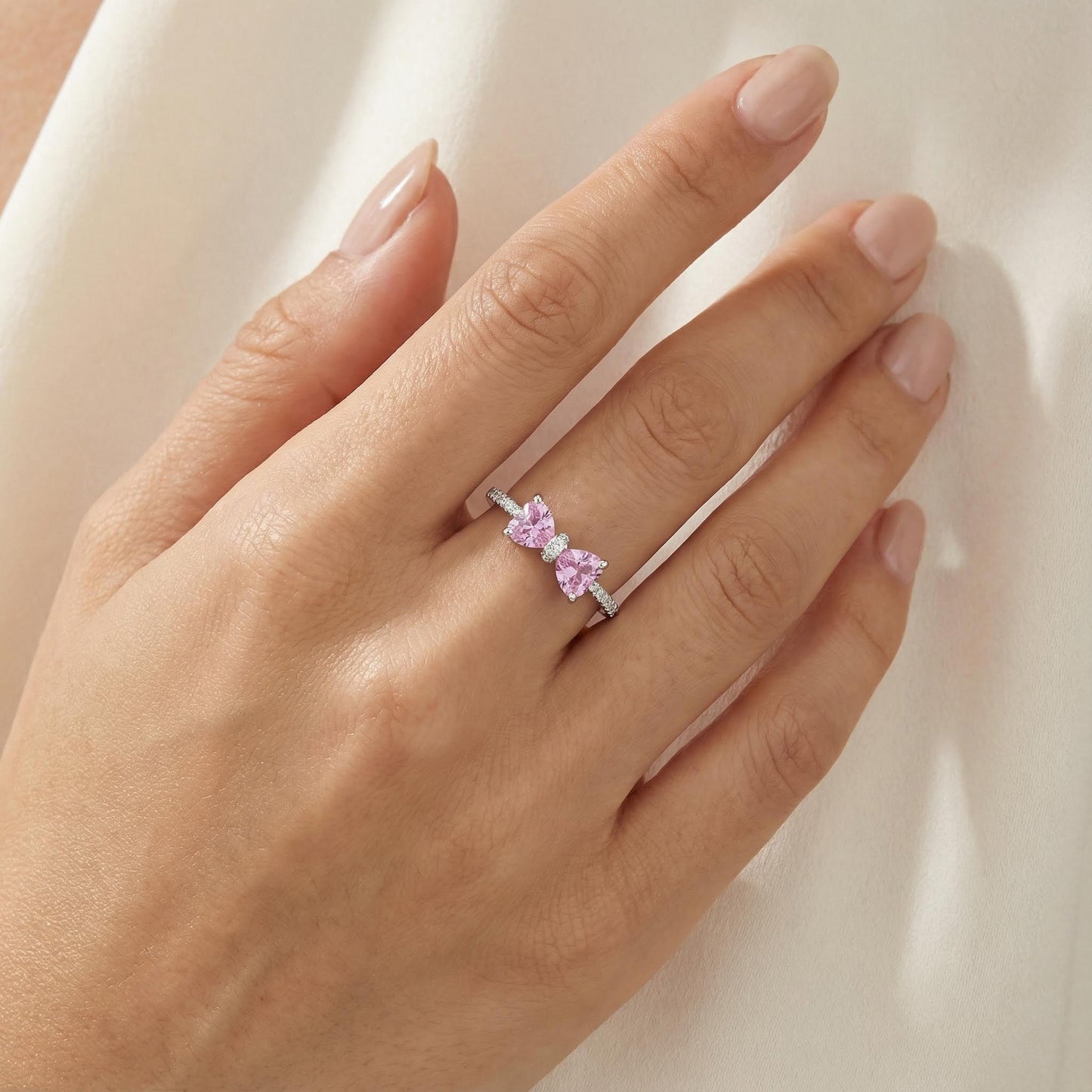 Bow Pink Coquette Ring