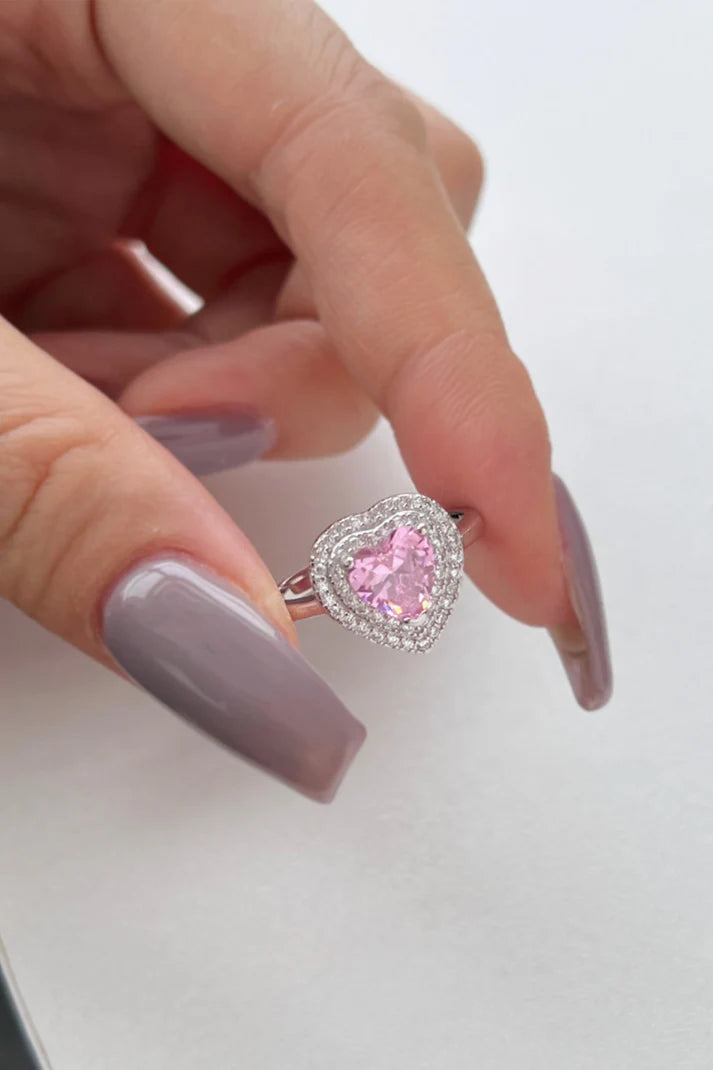 Heart Pink Promise Ring