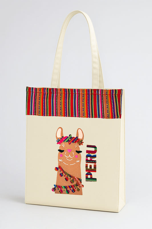Festive Llama Tote Bag