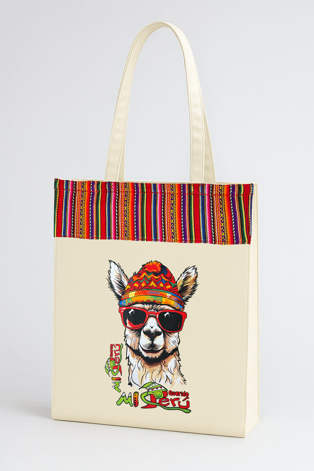 Andean Llama Flow Style Tote Bag