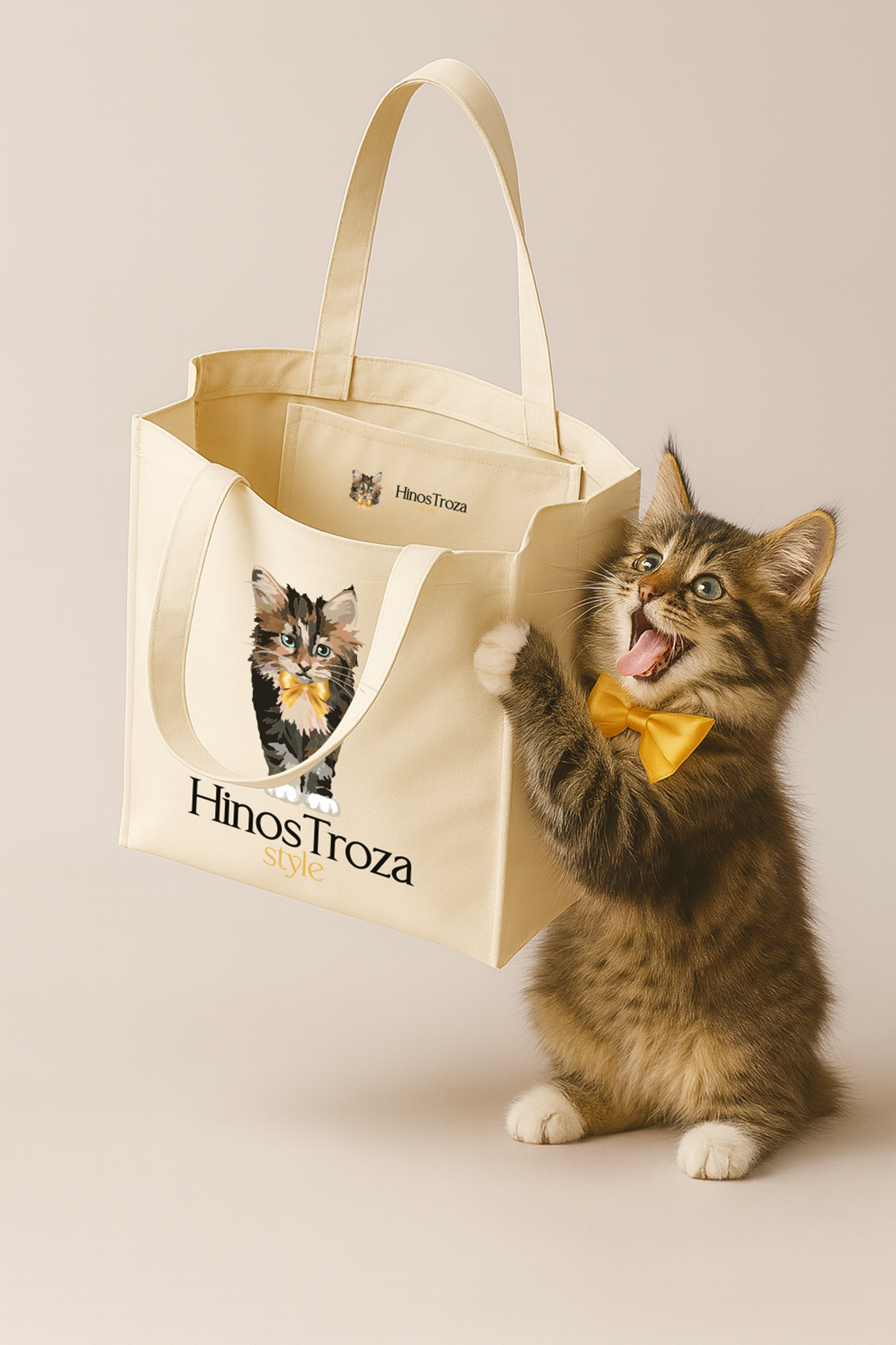 Hinos Troza Brand Printed Tote Bag