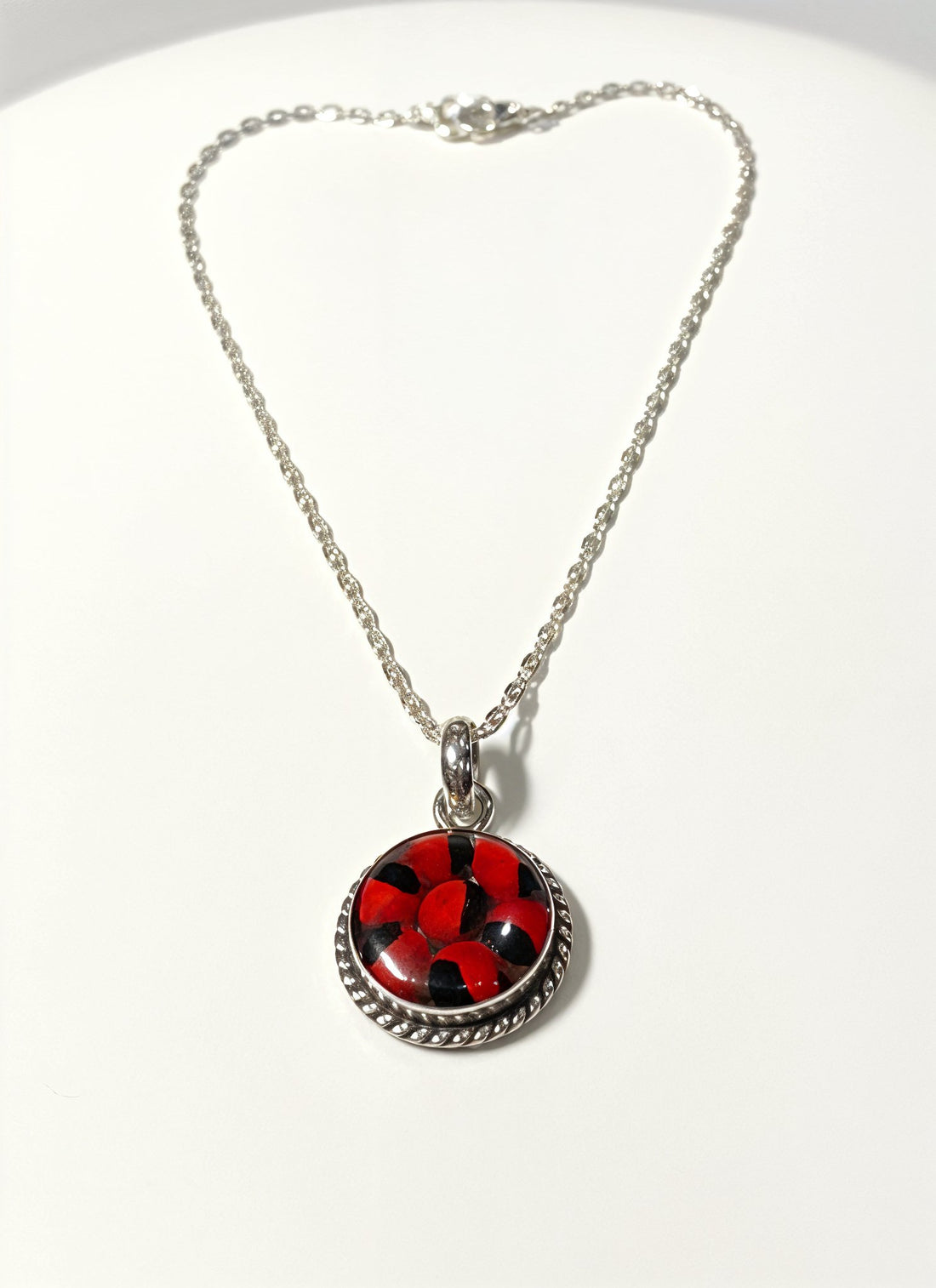 Huayruro Necklace – Protection, Good Luck & Love Amulet in 950 Silver