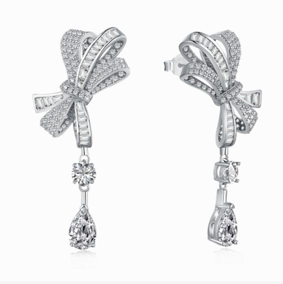 Tear Drop Bow Earrings