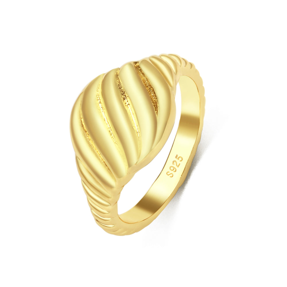 CROISSANT-INSPIRED ELEGANCE RING