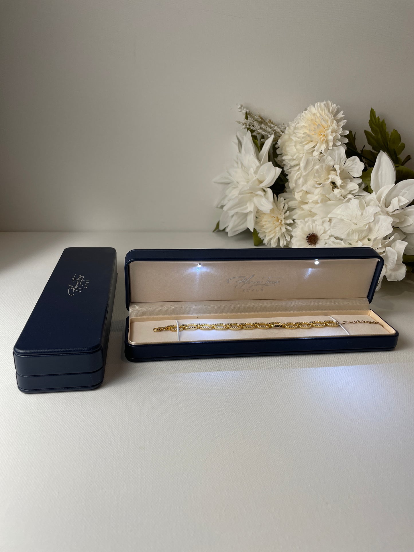 Necklace or Bracelet box - Navy Blue