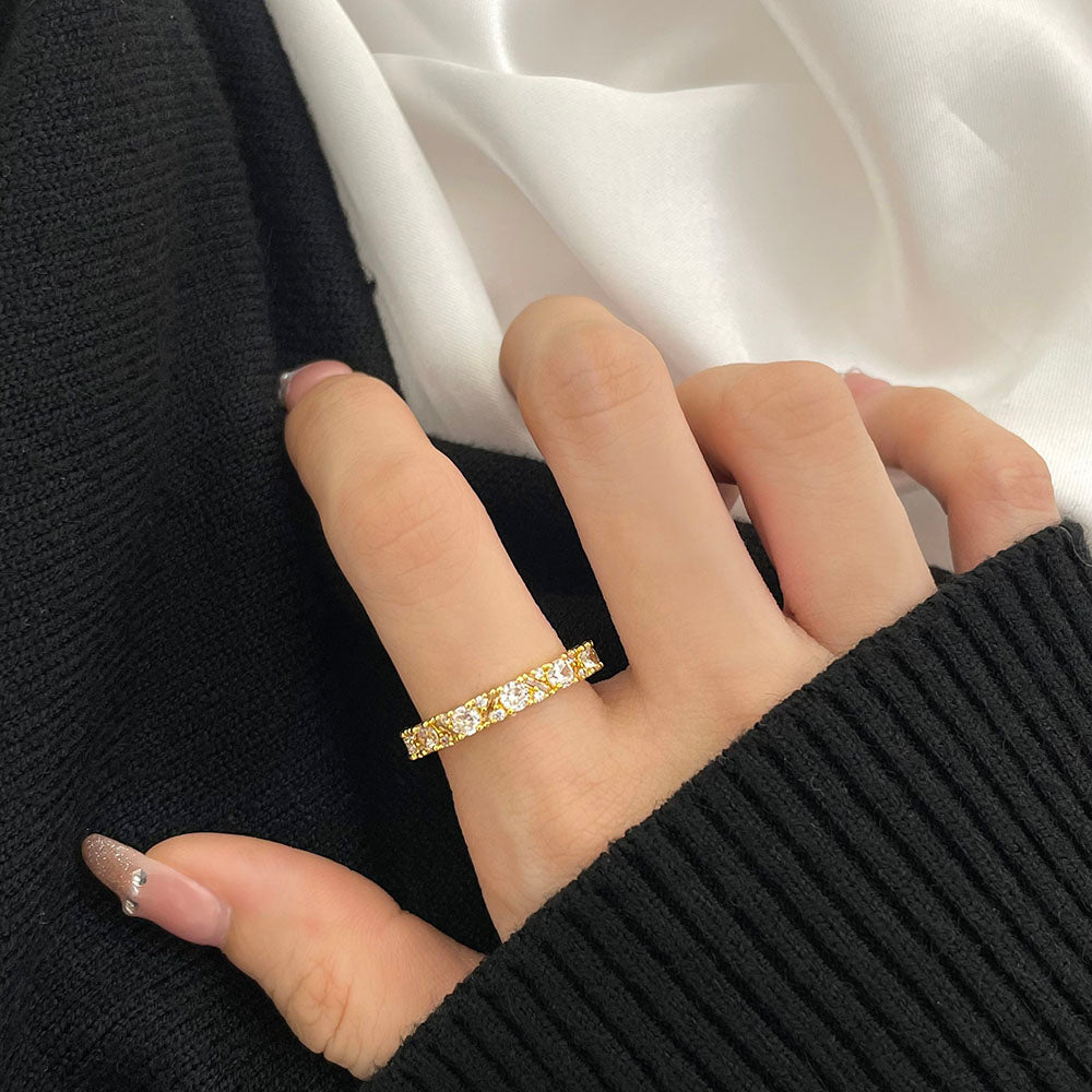 Elegant Gold Eternity Band