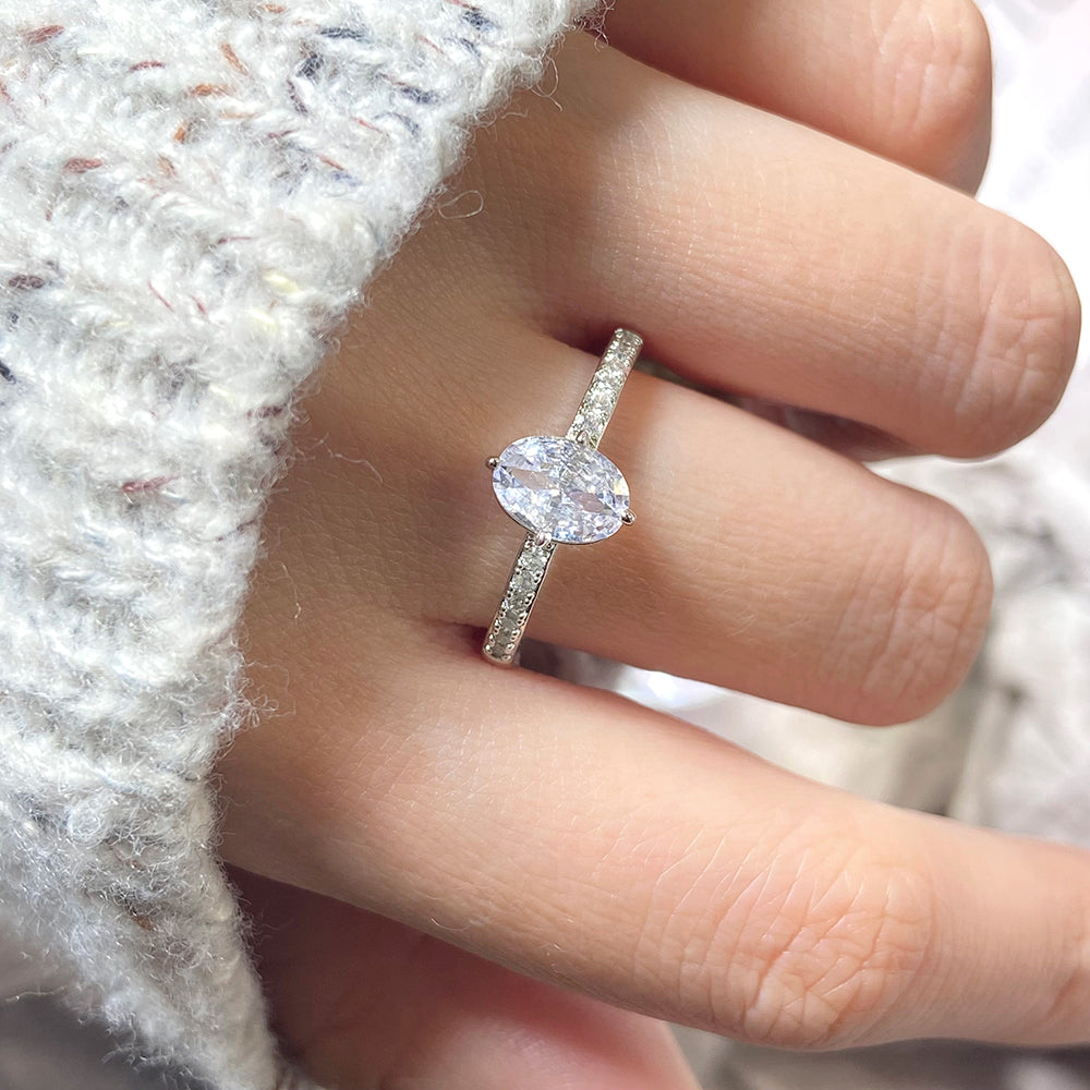 Elegance Oval-Cut Solitaire Ring