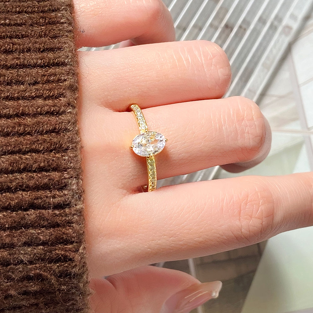 Elegance Oval-Cut Solitaire ring