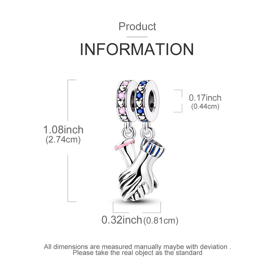 Hand in Hand Love Charm