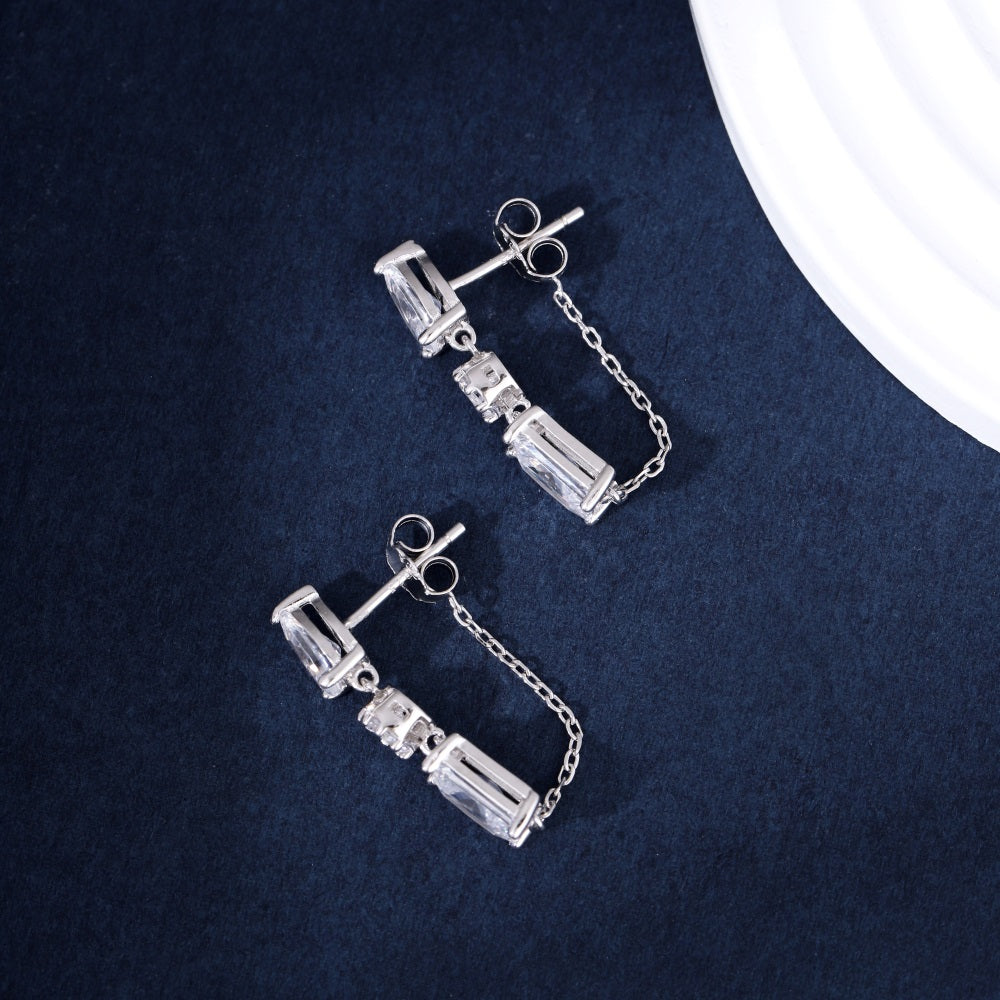 Earrings with Three charms