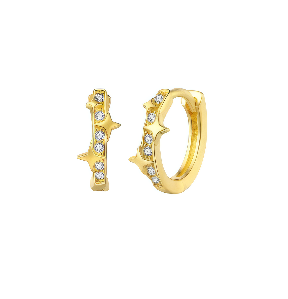 Galaxy Huggie Hoops