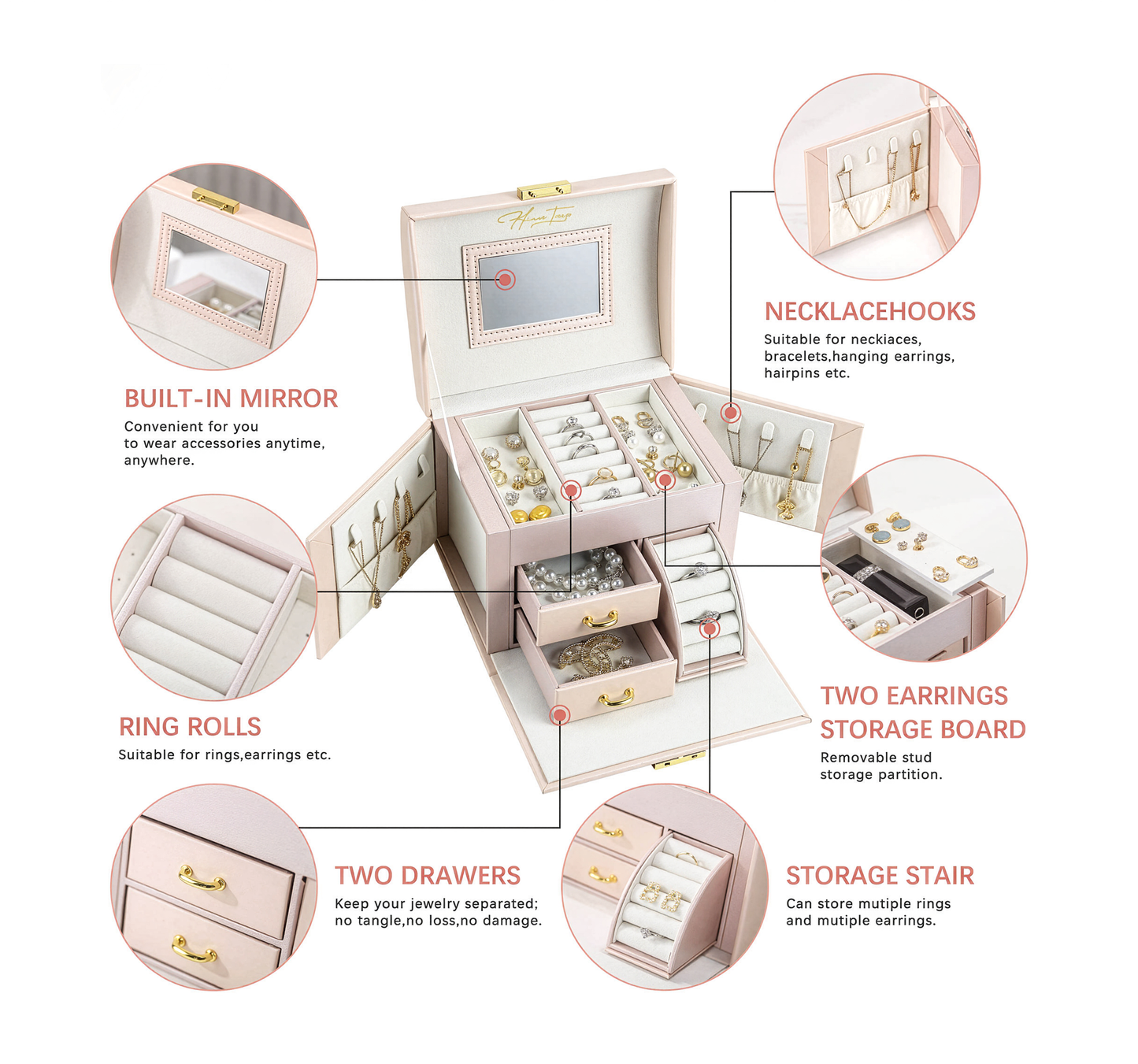 Luxury HinosTroza Jewelry Case