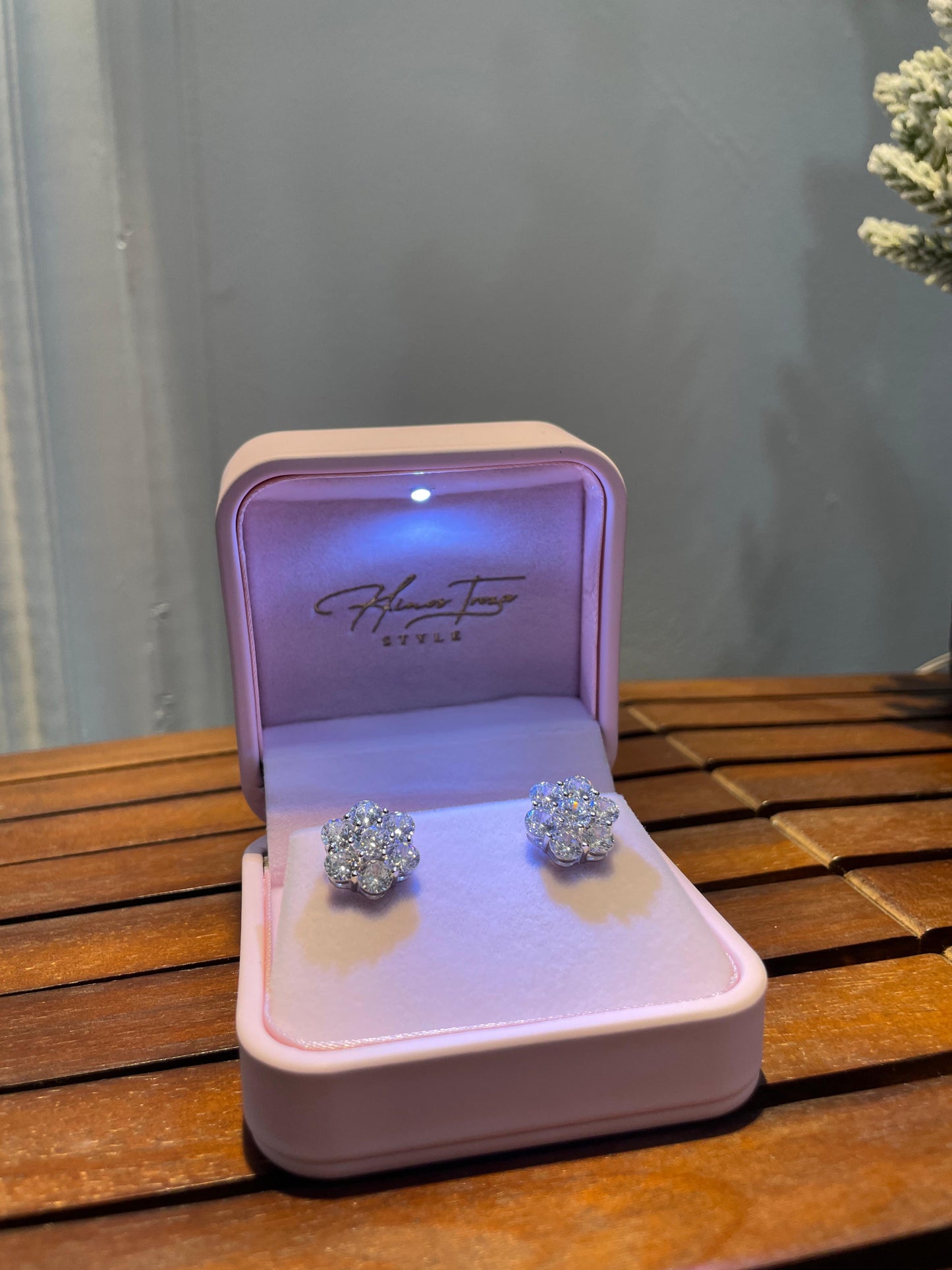 Earring box- Pink